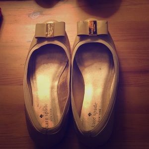 Kate Spade flats in nude